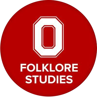 OSU Folklore Studies logo in a red circle.